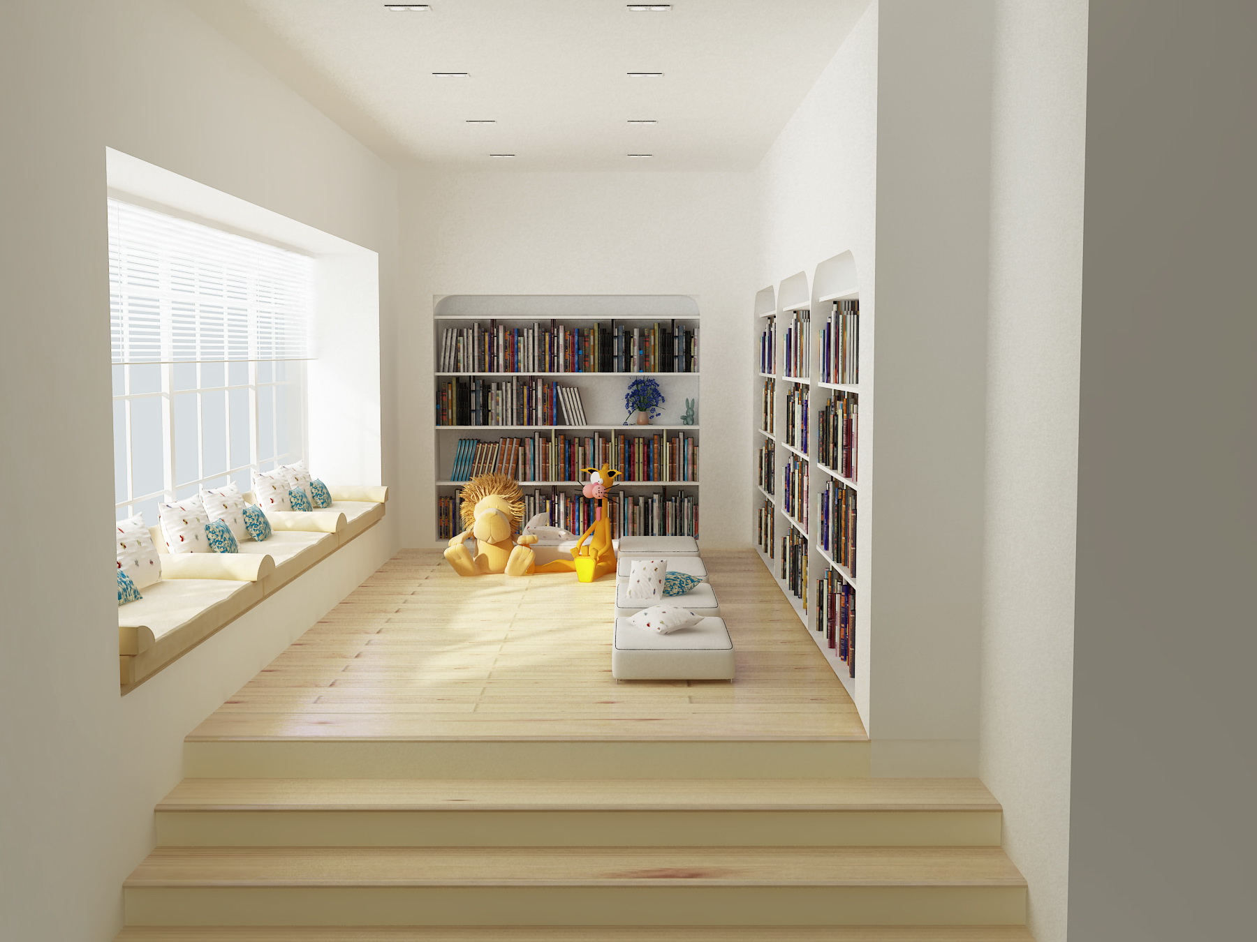 小型書吧創(chuàng)意間裝修設(shè)計效果圖